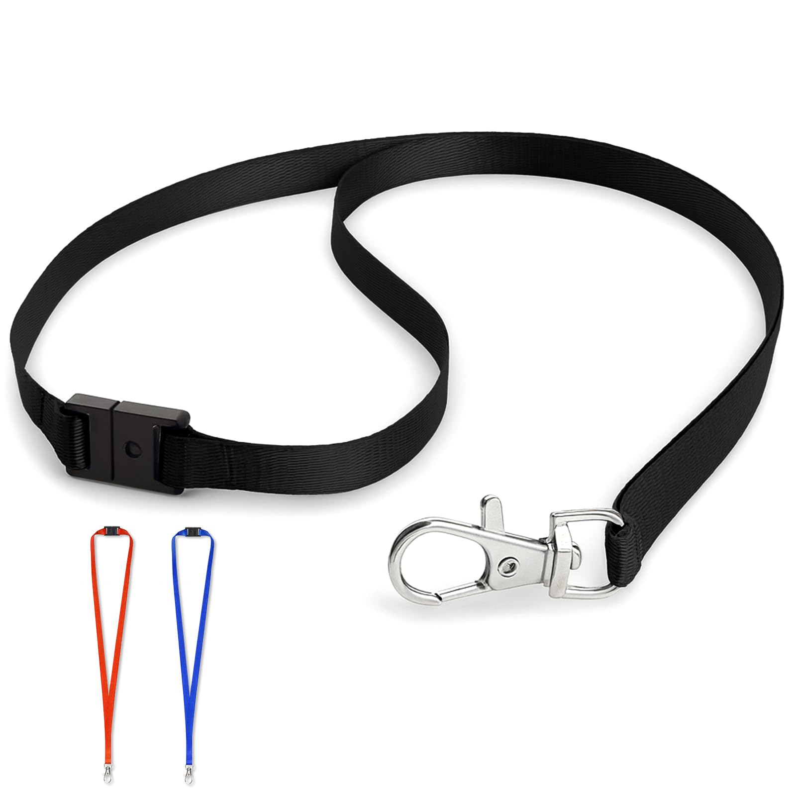 SUPERFA 30 Pcs Black Breakaway Lanyards with Metal Lobster Clips โ image 1
