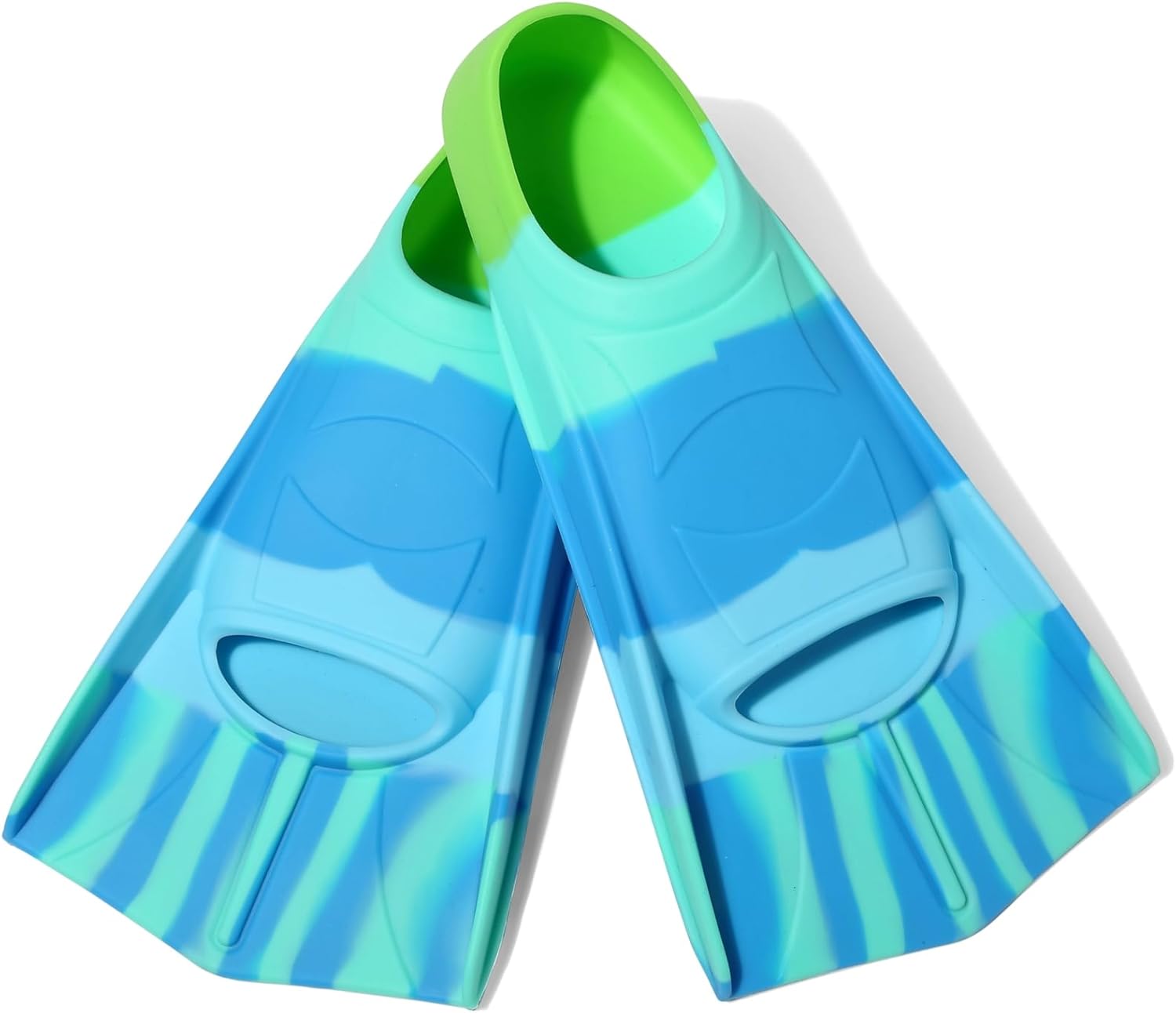 Kids Swim Fins,Short Fins Youth Swimming Flippers for Lap Swimming Training for Girls Boys