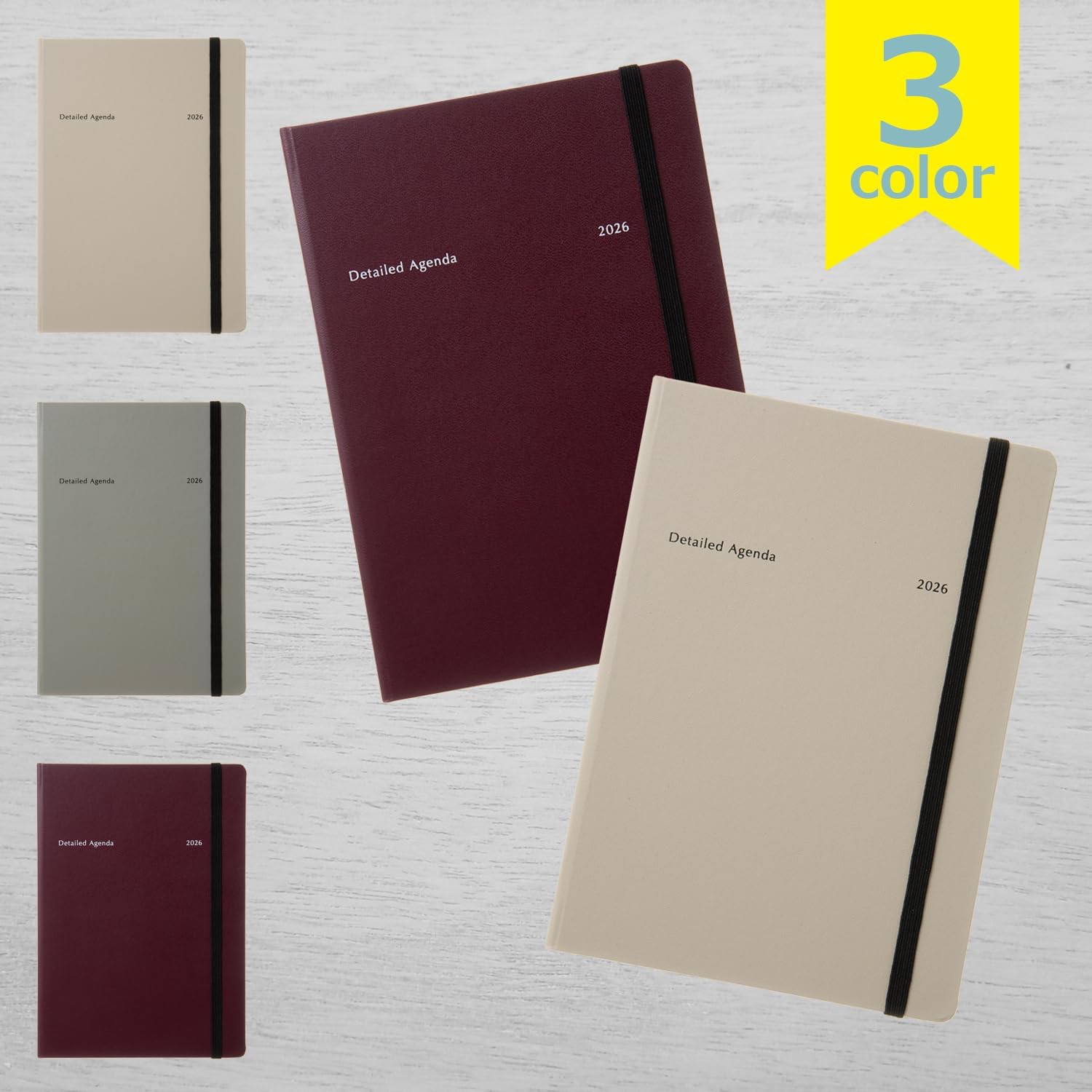 Laconic 2026 B6 Weekly Notebook, Hardcover, Gray LID108-240GY (Starts on December 2025)