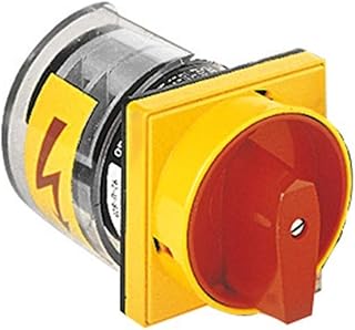 Interruptor 3 polos, GN10, 32A, modelo U25 65x65, 6,5 x 6,5 x 6,5 centímetros, color amarillo (Referencia: GN3210U25)