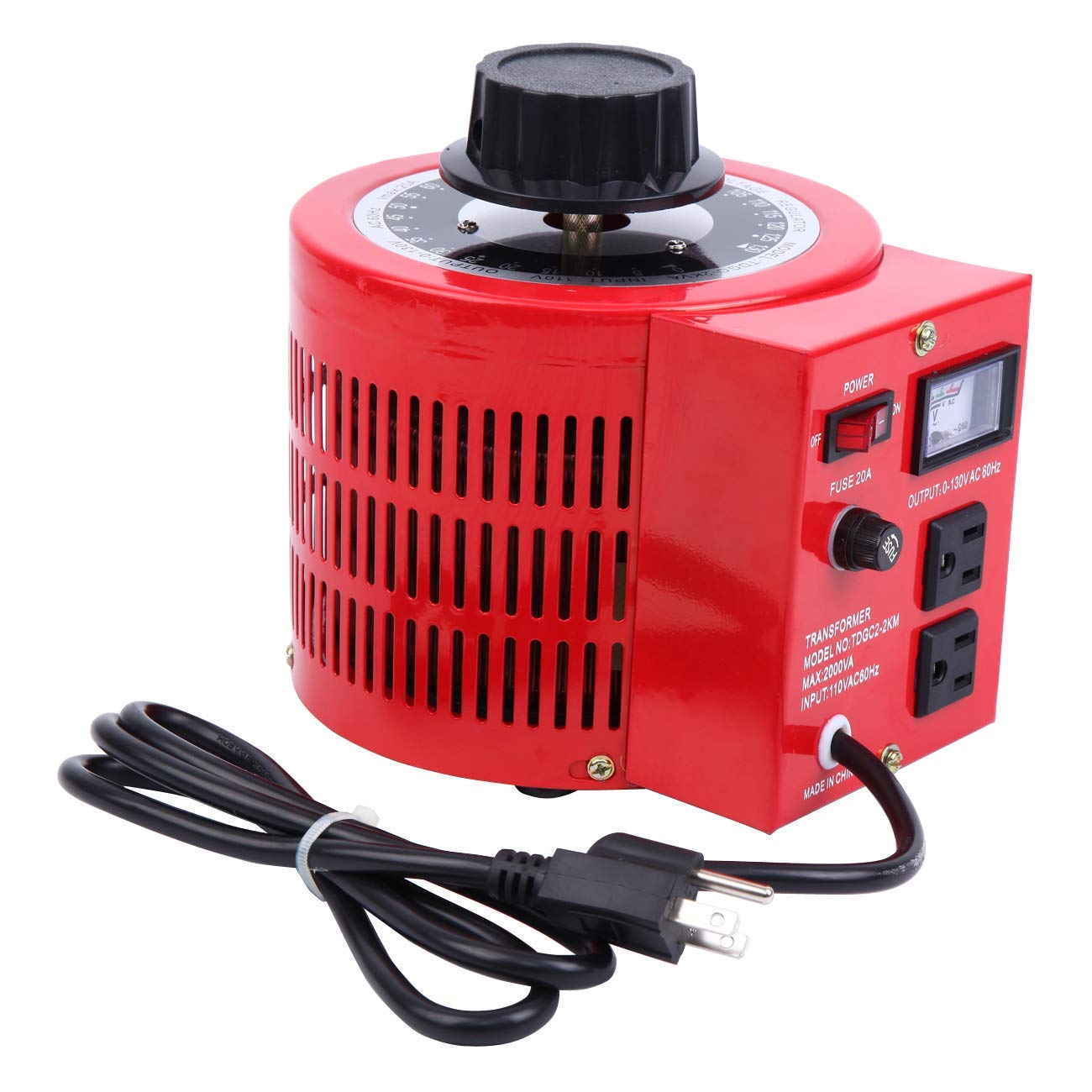 Yonntech Auto Transformer 2000W 20Amp AC Variable Voltage Regulator Yonntech auto transformer 2000w 20amp ac variable voltage regulator