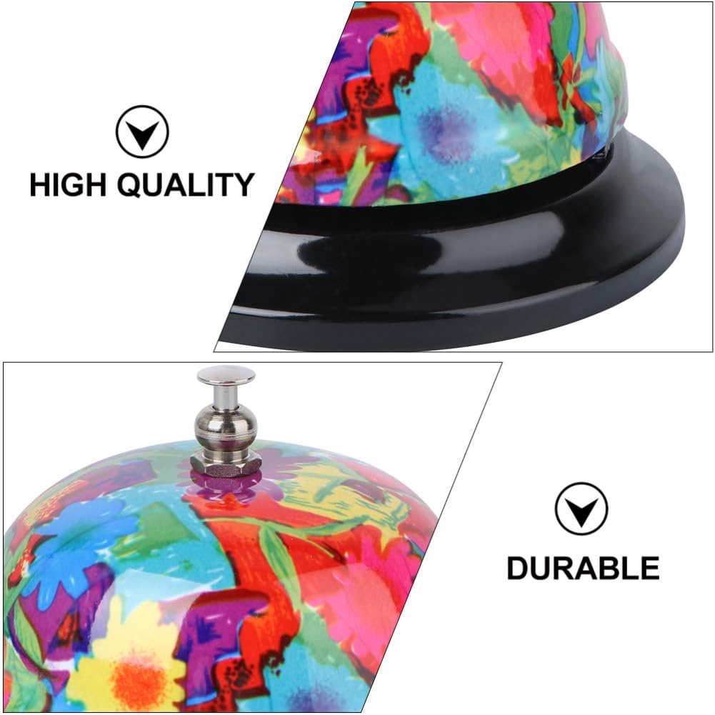 TOYANDONA Call Service Bell Desk Bell Reception Areas Call Bells Customer Service Bell Ring Pet Training Bells for Hotels Schools Restaurants Reception Areas (Random Style) : Office Products