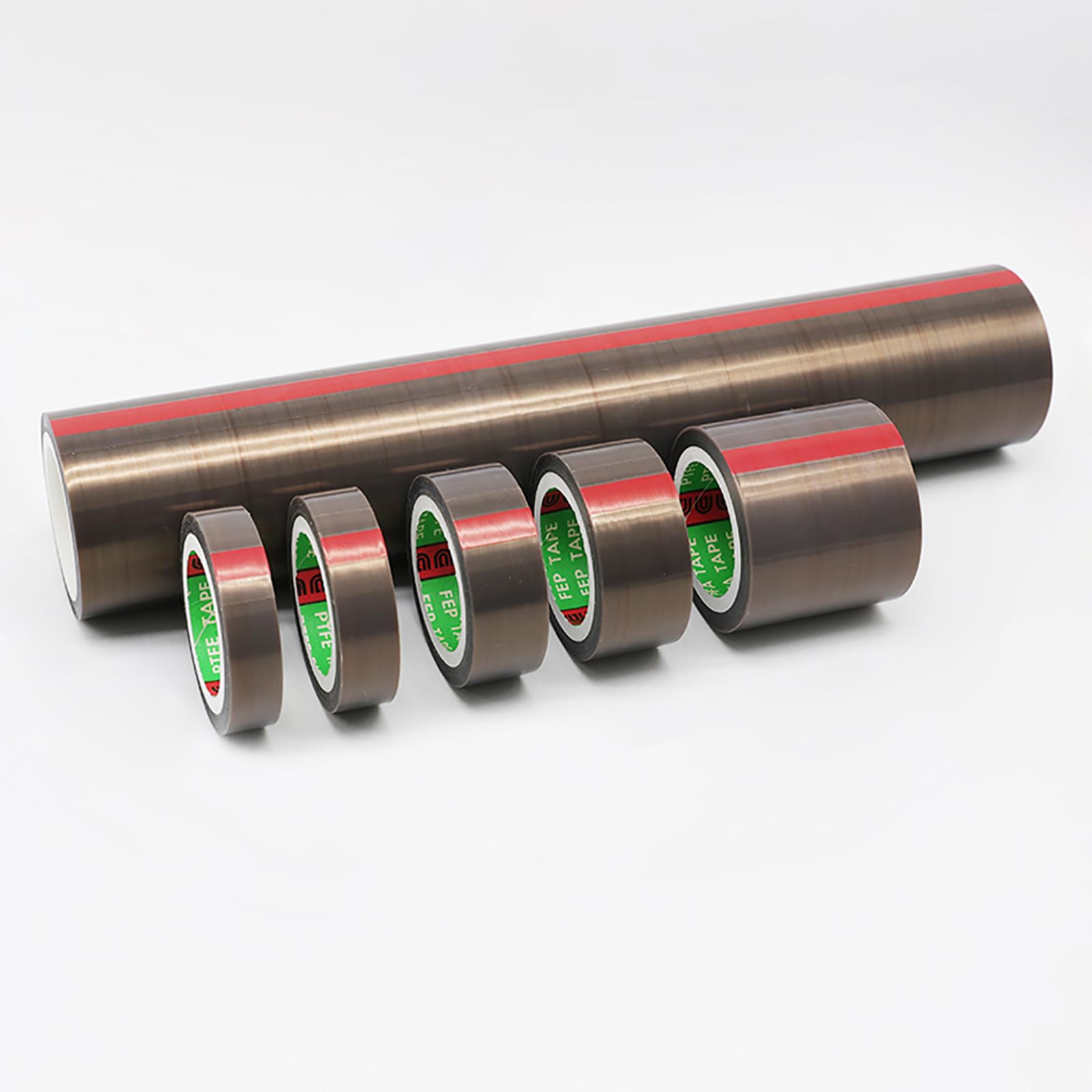 Cinta de teflón de 0,05 mm de grosor y 80-100 mm de ancho, adhesiva de PTFE for selladoras al vacío e industrias eléctricas, 10 metros de largo.(80mm)