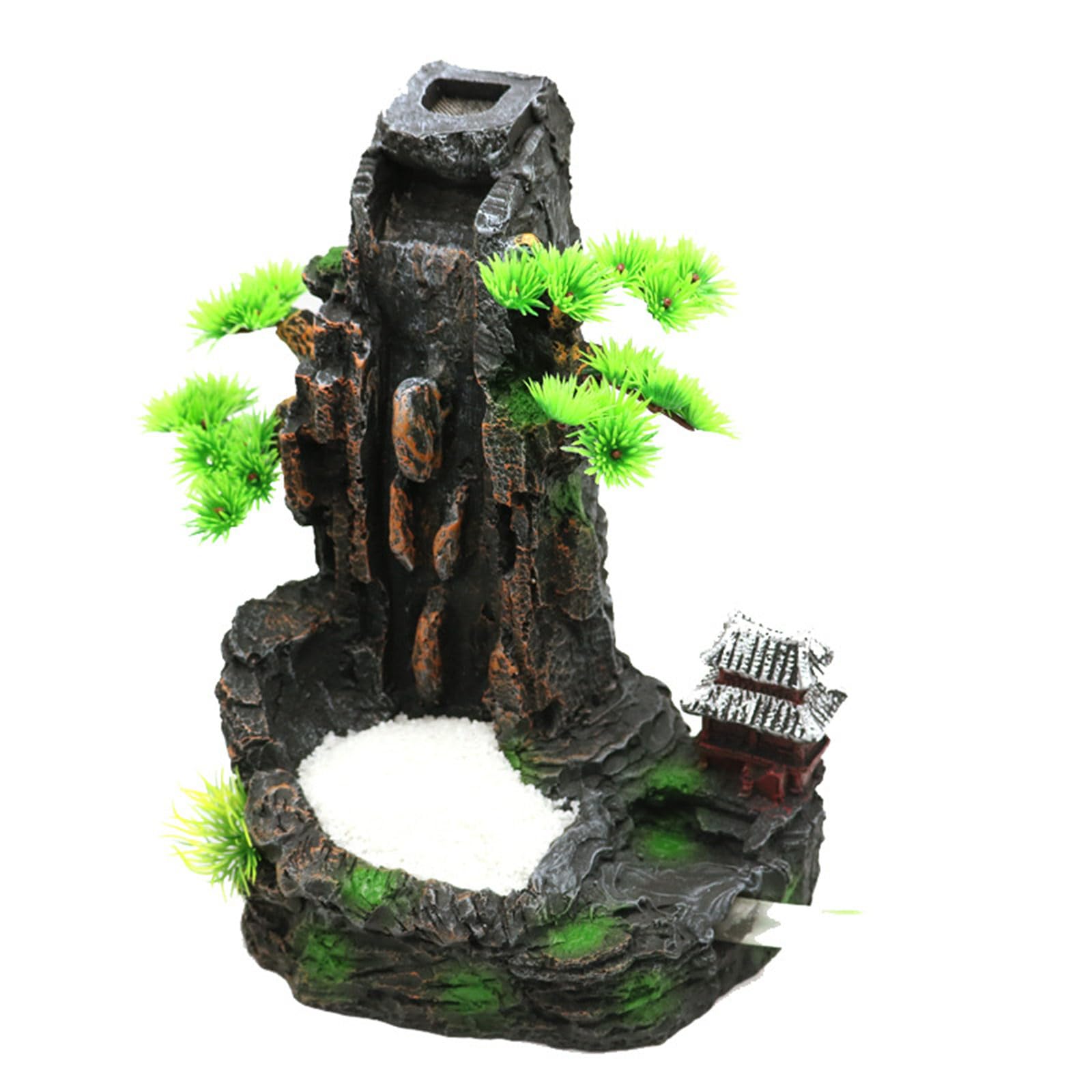 Rockery Tree Decorazione Acquario Resina Paesaggio Subacqueo Per Acquari Impostazione Dinamica Cascata Decori Acquario