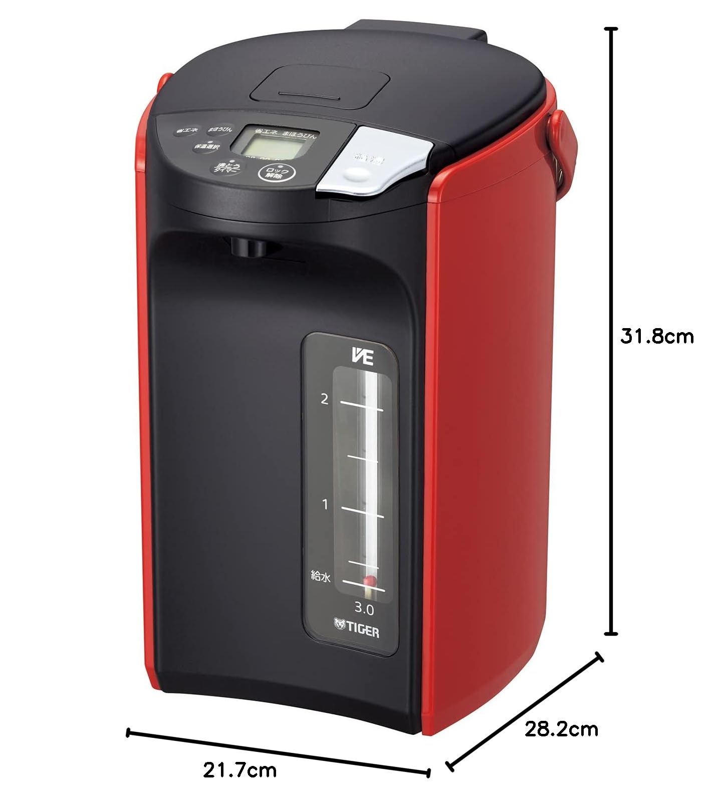 【新品未使用】Tiger 蒸気レスVE電気まほうびん3.0L Amazon | タイガー魔法瓶 PIP-A301R | タイガー魔法瓶(TIGER) | 電気