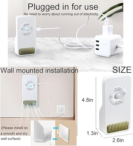 Miniatura 7 de Desodorizador de arena para gatos con enchufe para el hogar, purificador de aire para mascotas, limpieza profunda de ozono para reducir los olores