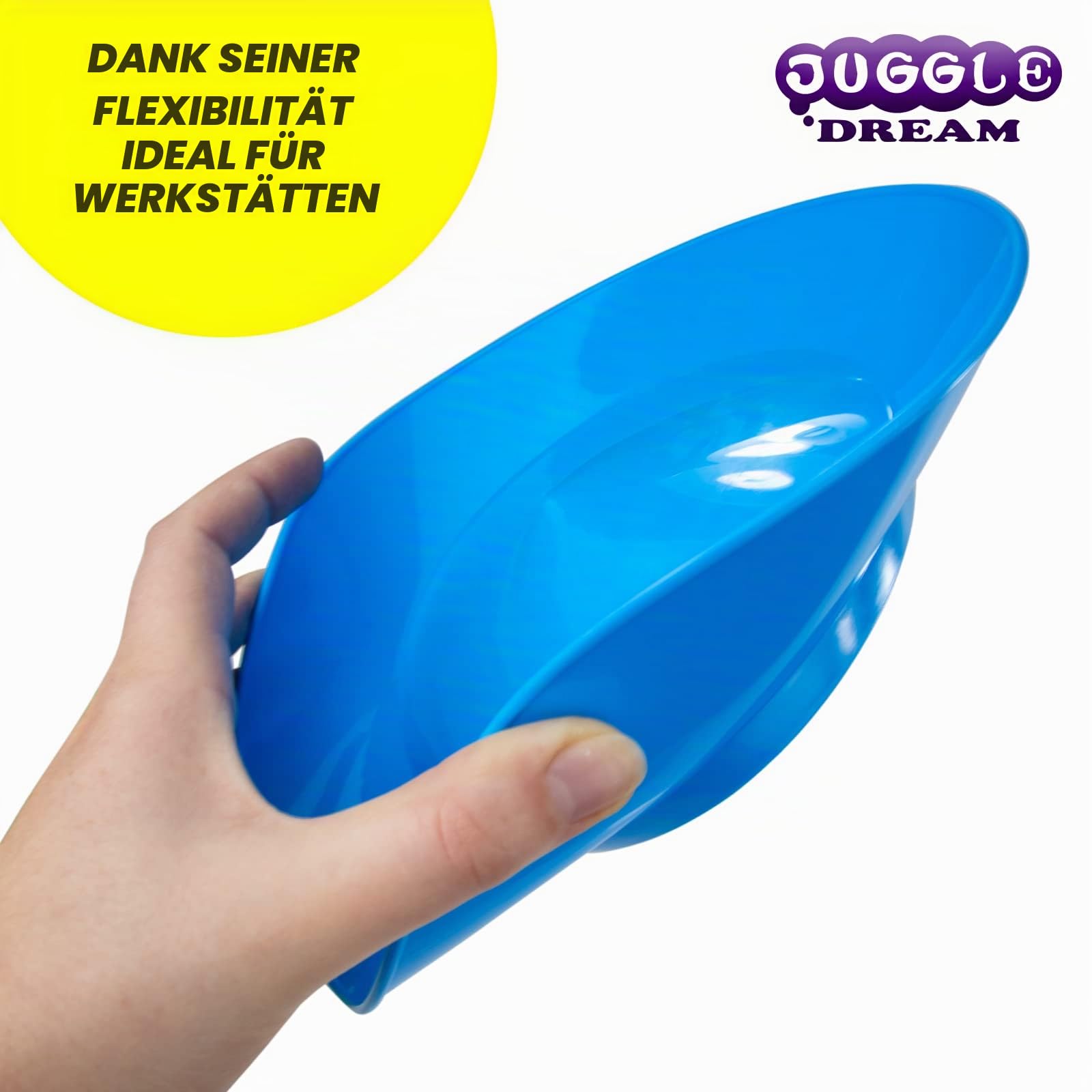 Juggle Dream Satz von 4 Drehteller Jonglierteller mit 4 teilbare Handstäbe Klassische Zirkusdrehteller für Kinder und Erwachsene Spinnplatten