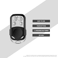 HD-Line 2X távirányító garázsajtóhoz és kapuhoz 433 MHz ezüst - 2X Packung, 2 7