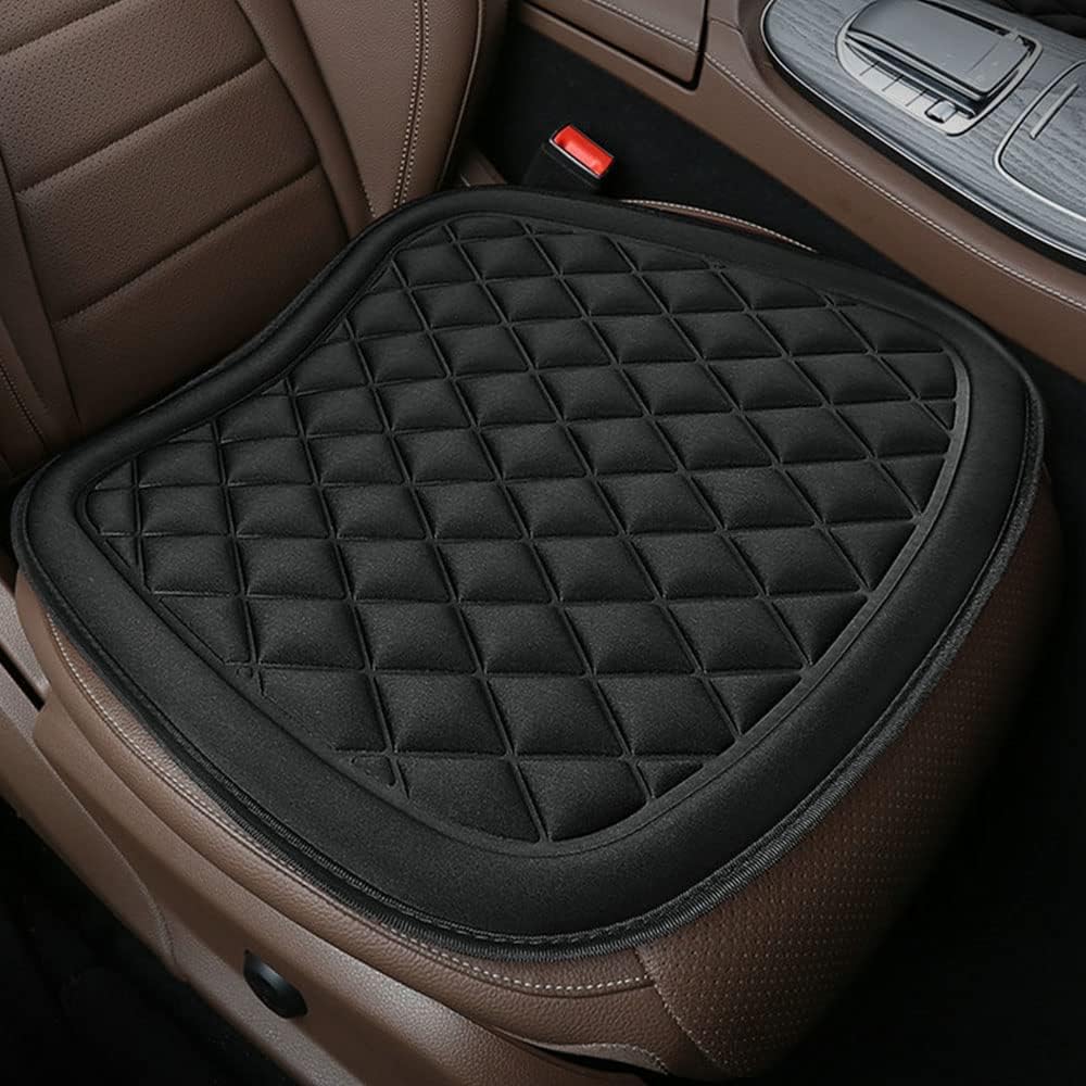 Cooling Breathable 3D Decompression Car Seat, Improve Driving View - Suitable for Truck, Office Chair (Black)