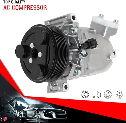 Miniatura 2 de cciyu Compresor de CA para Nissan Tiida 1.8L 2009-2010 para Nissan Versa 1.6L 2009-2010 Reemplazo del compresor de CA para automóvil