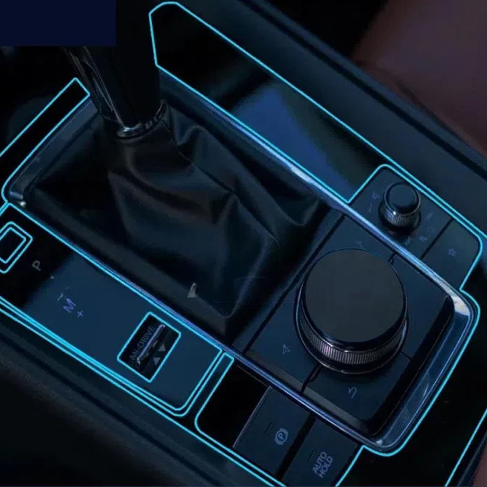 Évitez les rayures du levier de vitesse avec le film protection TPU HD prédécoupé Mazda CX-50