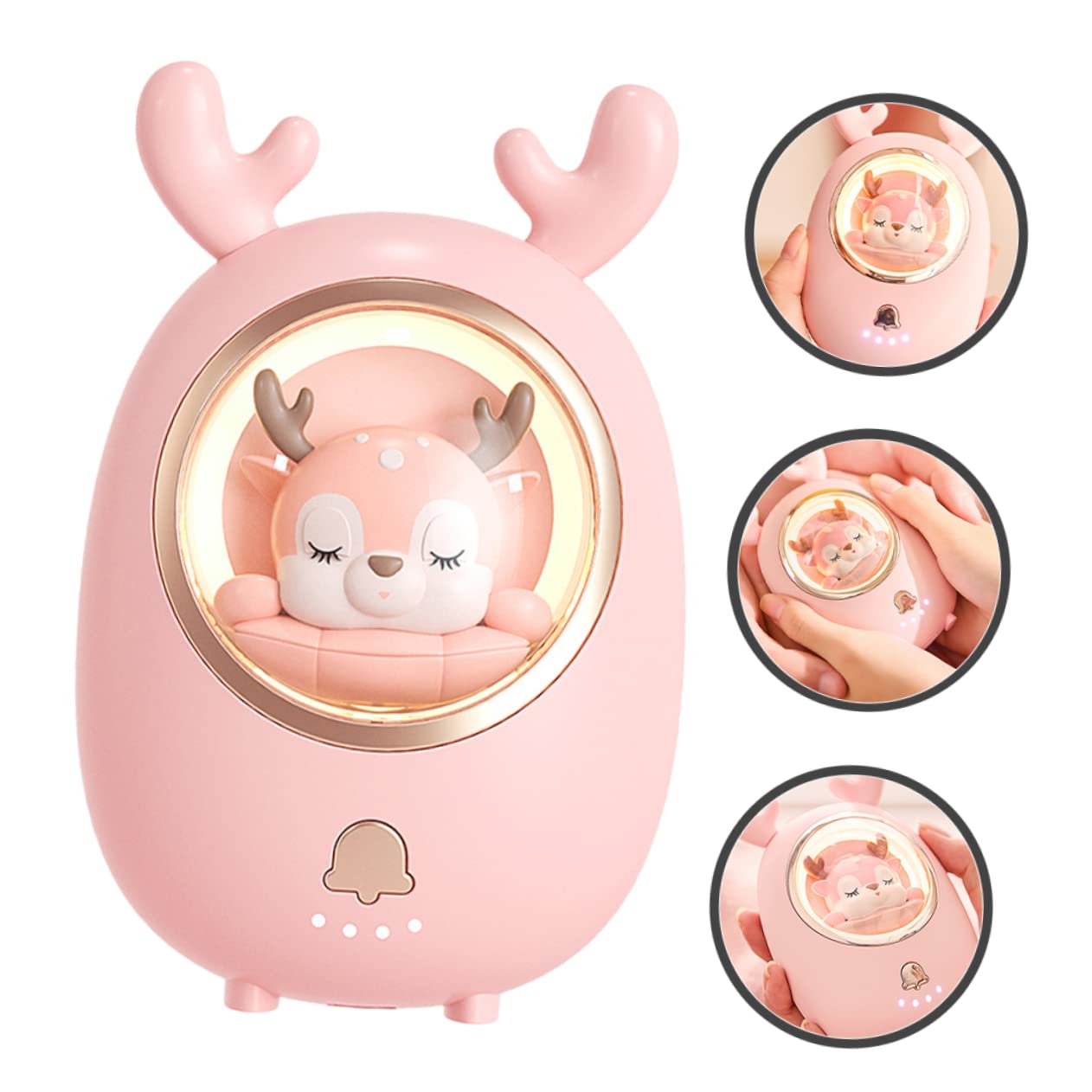 BESPORTBLE 3 Set caldo scaldamani usb batterie ricaricabili scaldamani riutilizzabile dei cartoni animati riscaldatori USB illumina lo Lega di alluminio