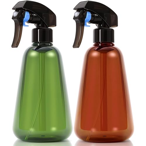 Spray Bottle for Plants 2 Pack, 16oz - Ultra Fine Mist, Plant Mister Empty Spray Bottles Indoor, Leak Proof Misting Water Sprayer Bottle for Gardening, Plant Care, Hair Care, Cleaning Solutions