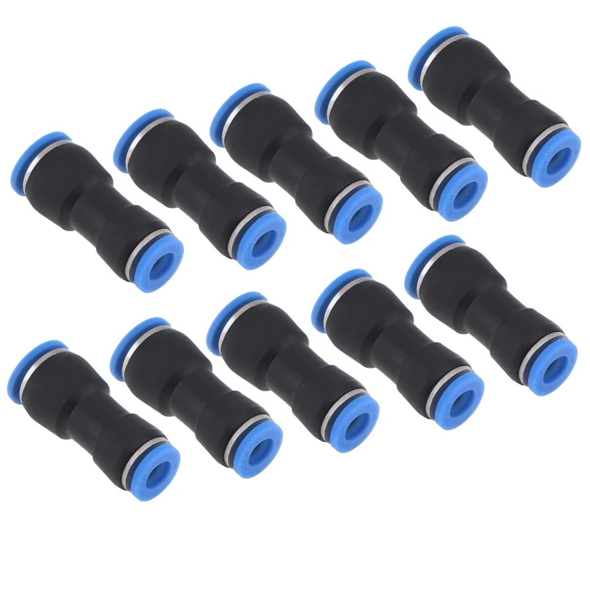 10PCS 4mm 6mm 8mm 12mm 14mm Pneumatic Push in Hose Couping ﻿(10PCS PG8-4)