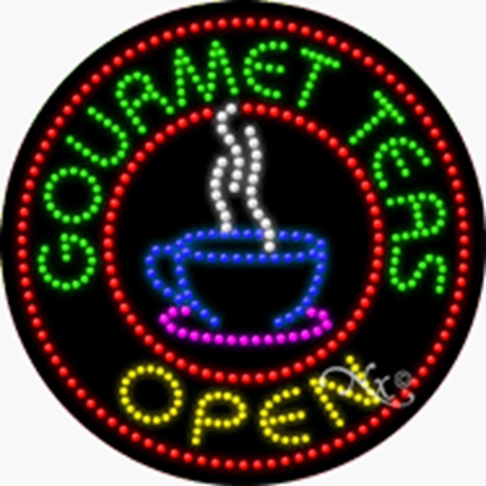 26x26x1 inches Gourmet Teas Animated Flashing LED Window