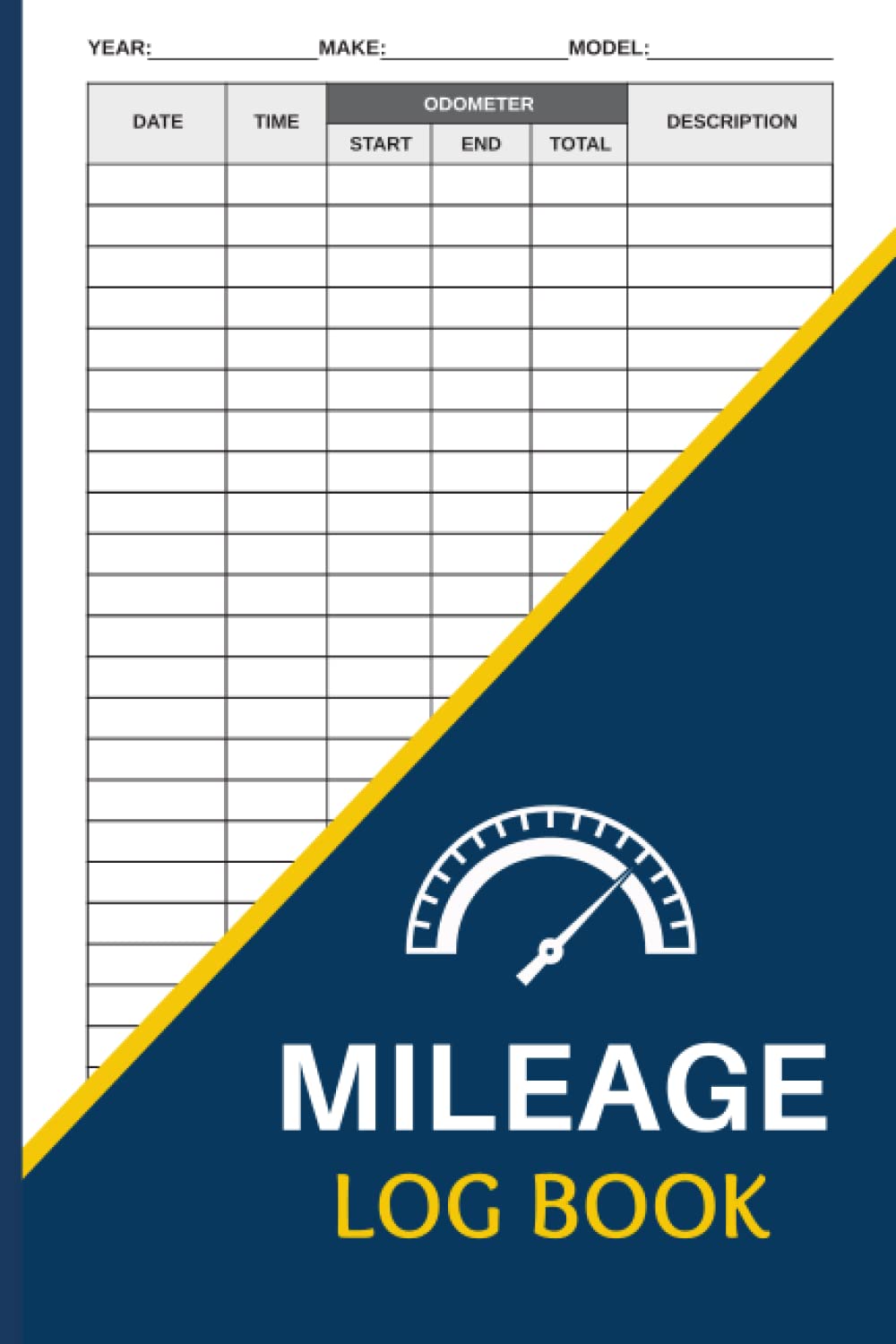 Mileage Log Book: Vehicle Mileage Tracker for Business / Personal Taxes - Odometer Tracker Logbook for Car, Truck...