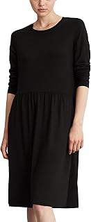 Marc OPolo Denim Women's Jersey Dress with Stretch Content Long Sleeve
