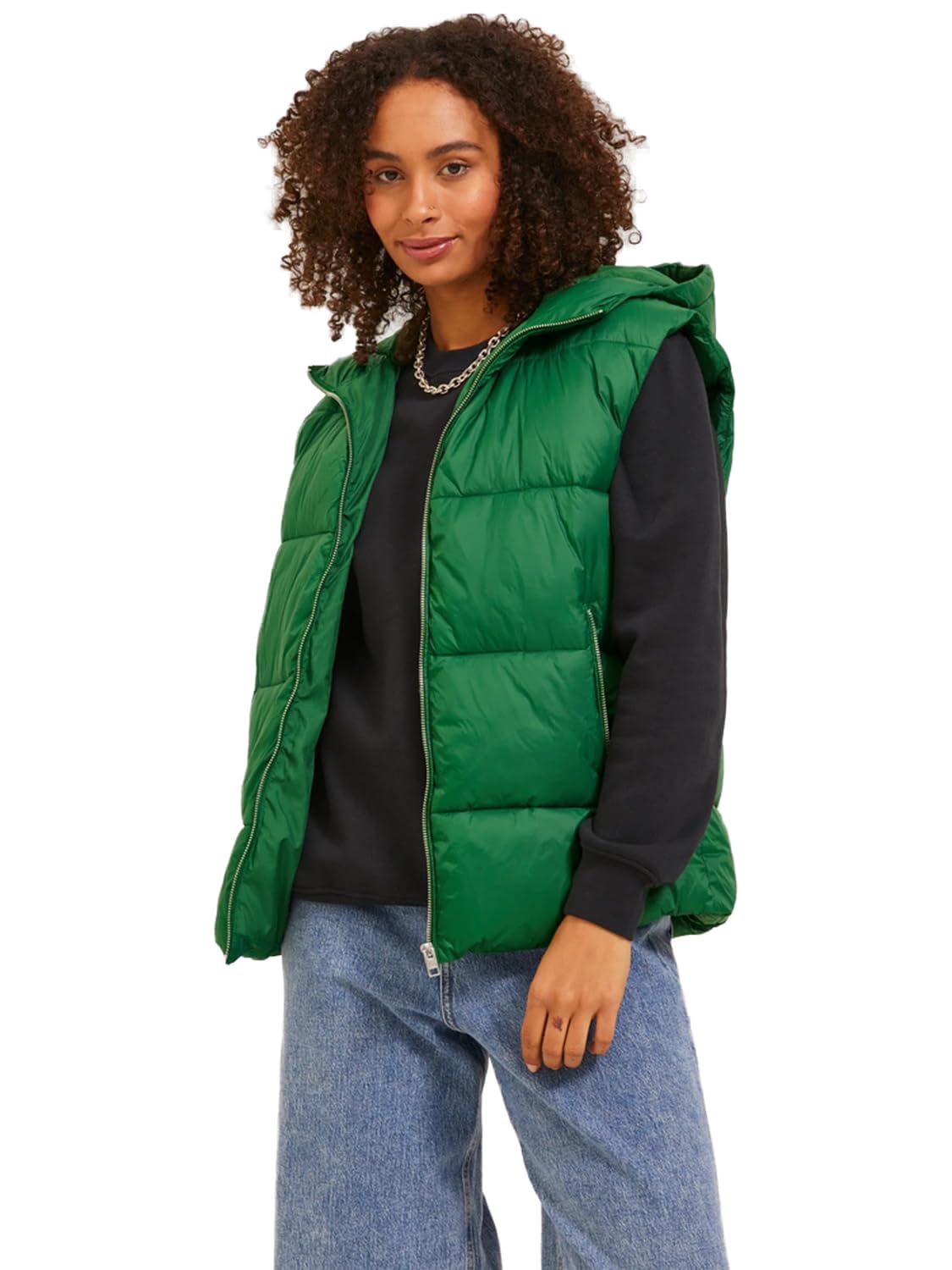 JJXX Women's Jxbillie Puffer Vest OTW Sn Vest, Formal Garden, S