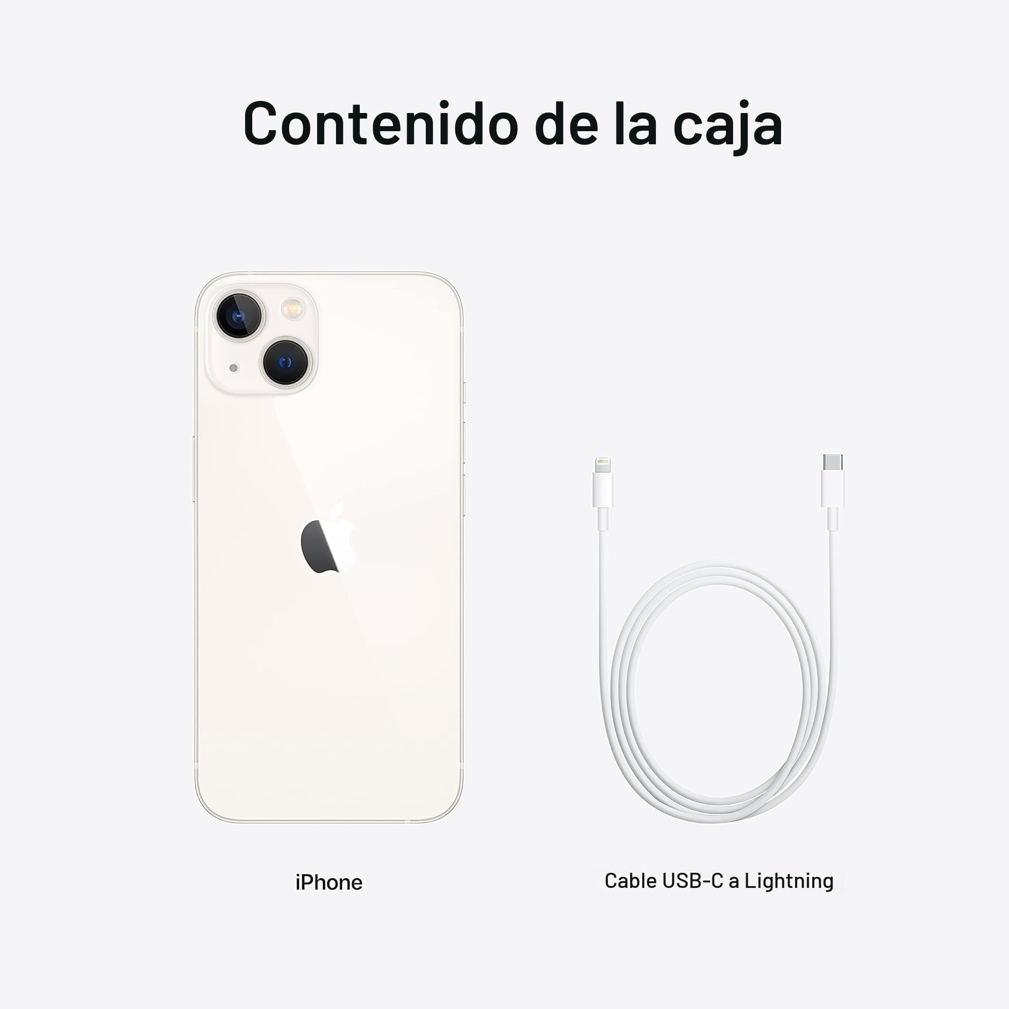 Amazon.com: Apple iPhone 13, 256 GB, blanco estrella, desbloqueado