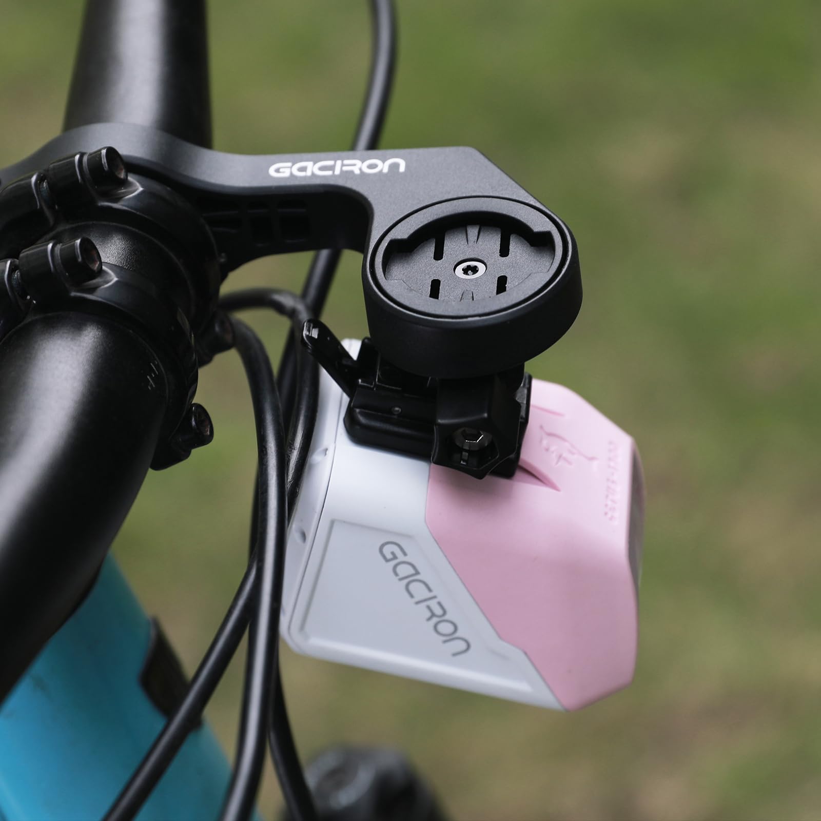 Gacirón Luz bicicleta delantera CETUS-1700,Diseño óptico con Haz Alto y Haz bajo,Luz bicicleta de aluminio aerodinámico y control remoto inalámbrico,Faro de bicicleta de 4200 mAh con 6 modos de brillo