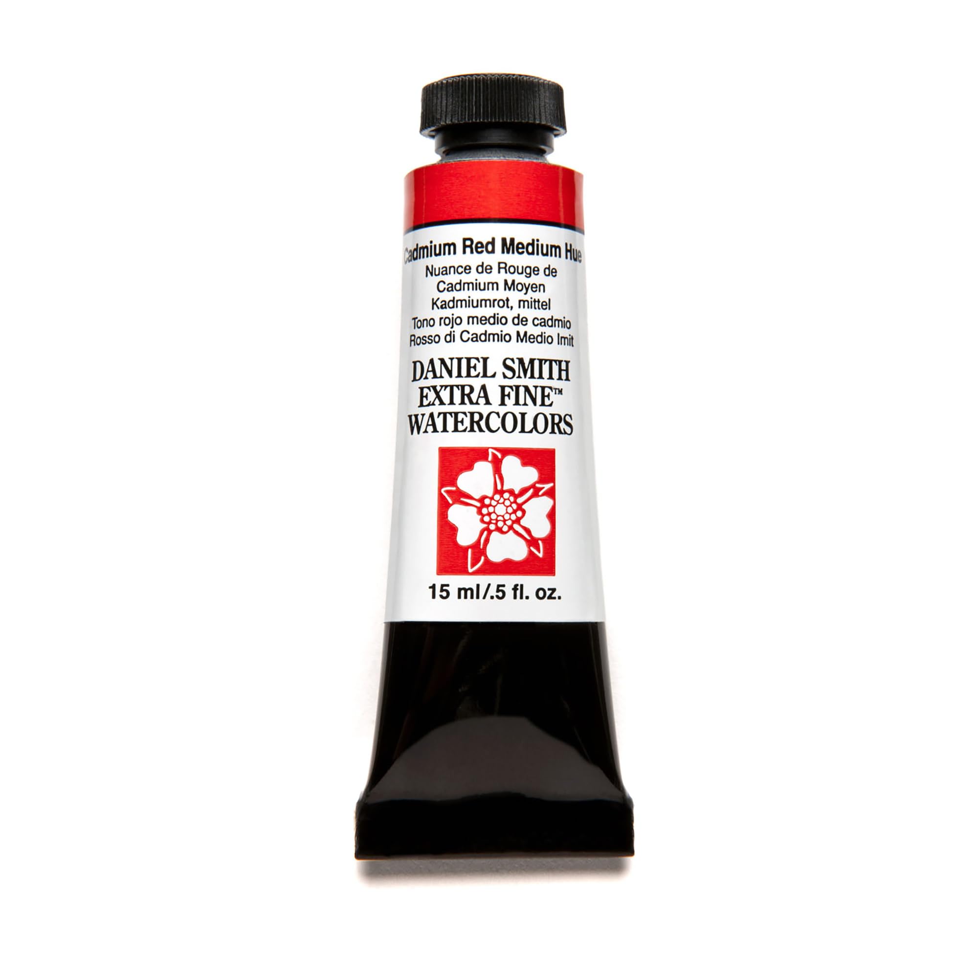 Daniel Smith Extra Fine Watercolor 15ml Paint Tube, Cadmium Red Medium Hue (284600222), 0.5 Fl Oz (Pack of 1)