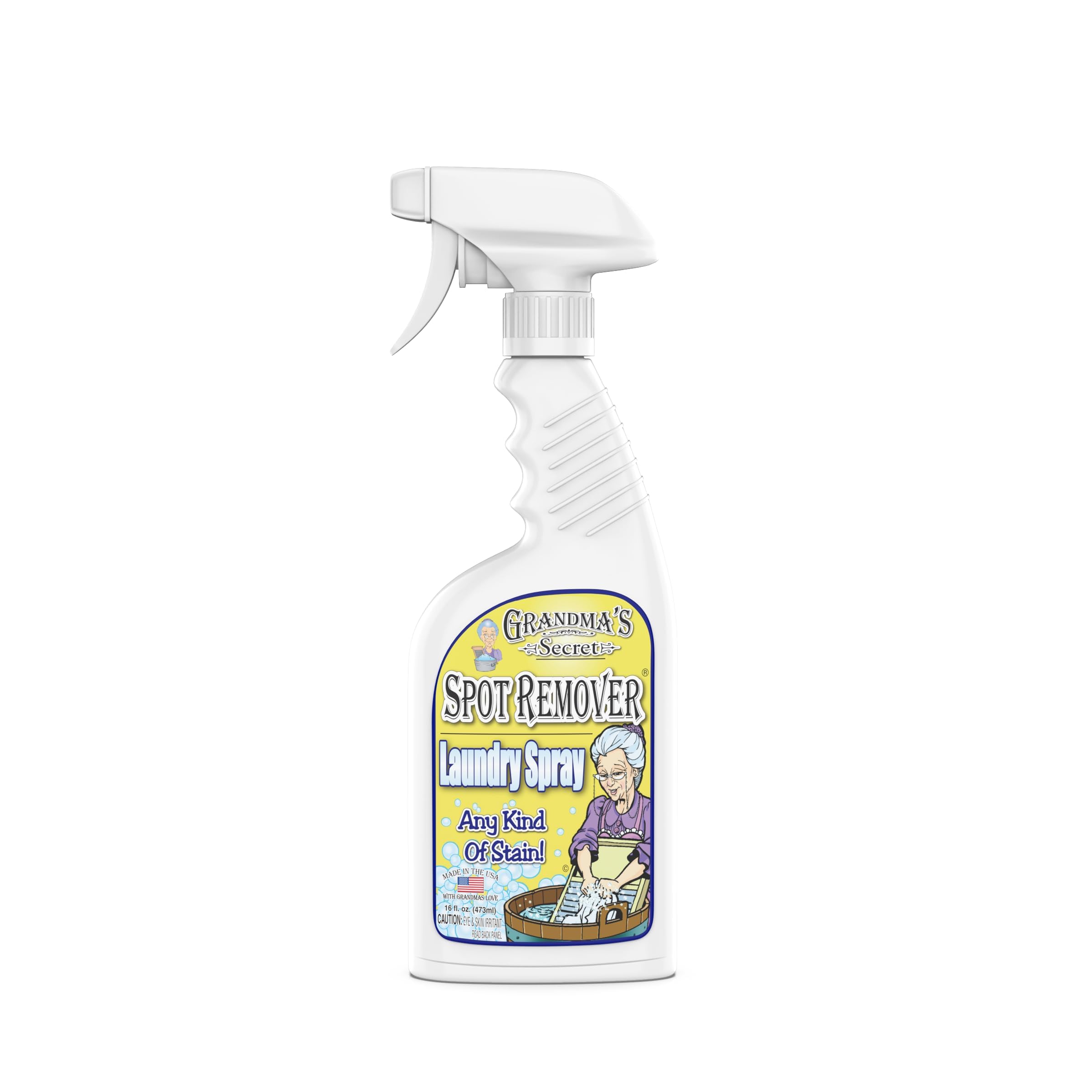 Spot Remover Laundry Spray - Chlorine, Bleach And Toxin-Free Stain Remover - Stain Remover For Clothes - Fabric Stain Remover Removes Oil, Paint, Blood And Pet Stains – 16 Ounce