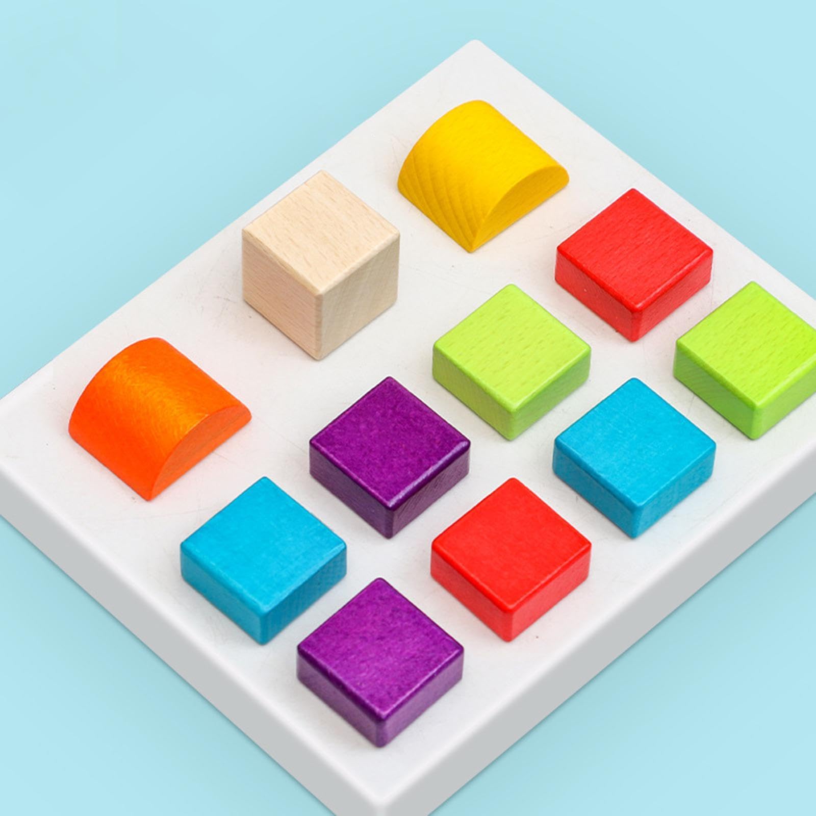 Stapelspielzeug, 3D-Puzzle, kreative Farbformerkennung, Farbstapel, Lernspielzeug für Kinder im Alter von 1 bis 3 Jahren, Jungen und Mädchen