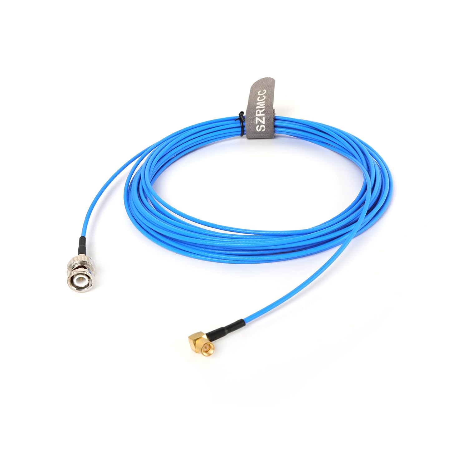 SZRMCC BNC Male to M5 Microdot Male Right Angle Test Cable Coaxial Sensor Extension Cable Low Noise for 10-32 UNF Vibration Accelerometer Pressure Sensors (8m)