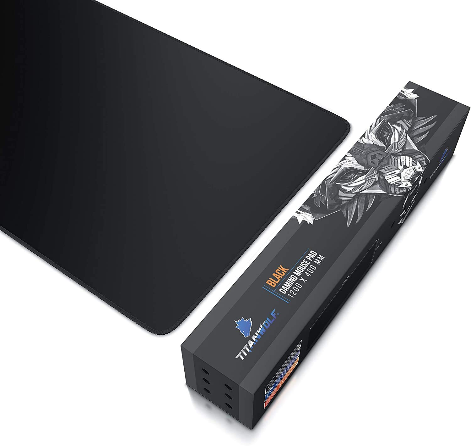 TITANWOLF Tappetino Mouse da Gioco XXXL 1200x400mm Oversize per Mouse e Tastiera