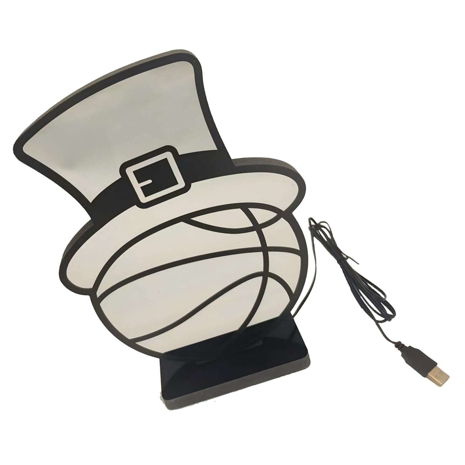 our fave Hat Basketball LED Decorative Lamp Tunnel Light Festival Atmospheres Light Desktop Lamp Party Home Decoration Enduring LED Tunnel