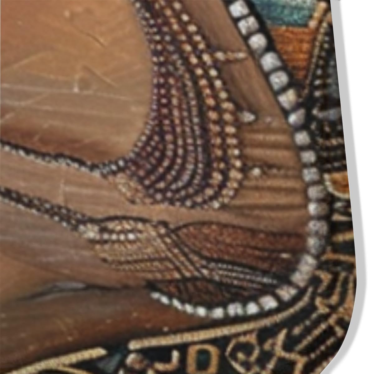 Black African Woman Aboriginal Headdress Art Rug, Native American Indian Girl Wearing Ethnic Headdress, African Woman Folk Art Element Indigenous Lady Tribal Gesture, Light Brown 40x60inch
