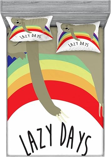 Miniatura 120 de Ambesonne Juego de sábanas bajeras y fundas de almohada, dibujos de aviones antiguos, vuelos clásicos con fechas, estilo vintage, diseño nostálgico,