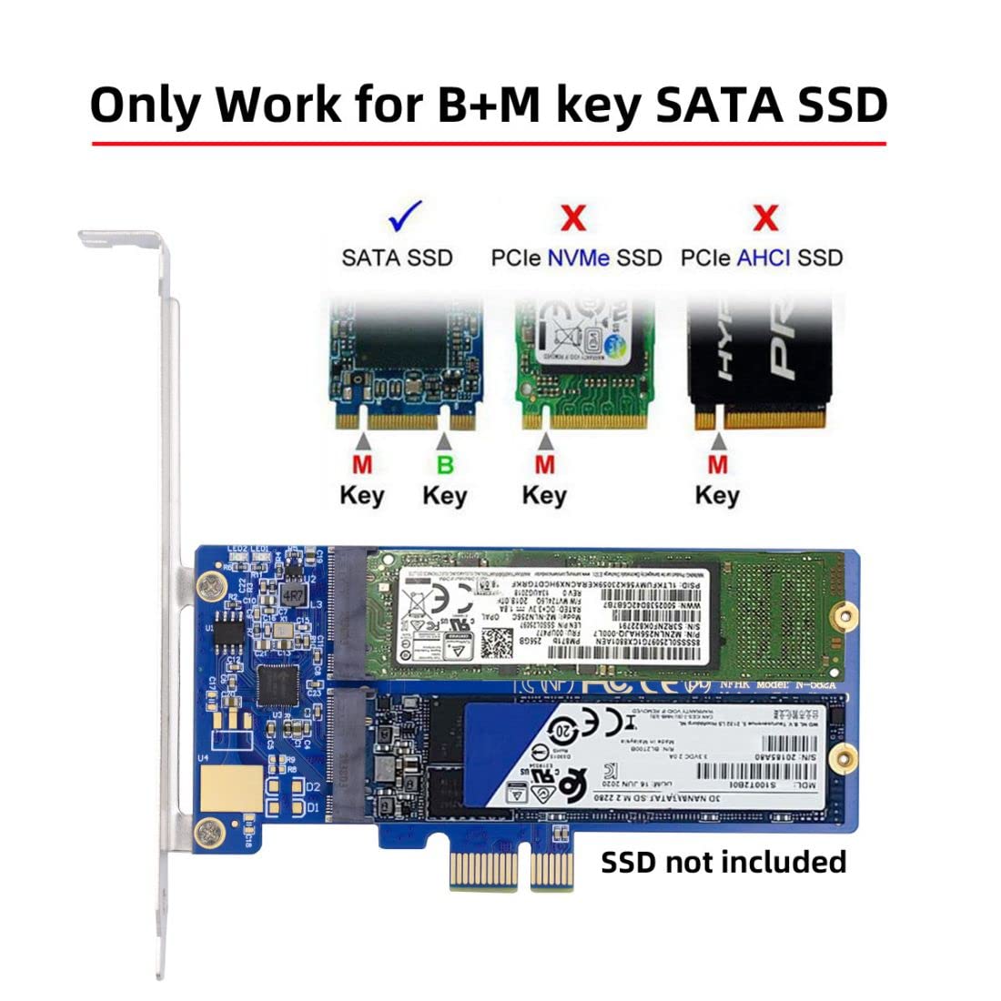 ジャンク・SSD M.2・SanDisk7枚他・SATA/PCIe 128GB 10枚セット SSD M.2