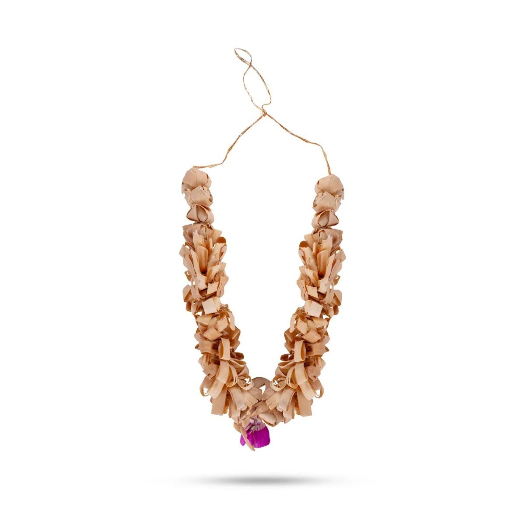 Sandalwood Haar Sandalwood Mala for Photo Frame !! Chandan Scented Wooden Haar/Mala, Garland for Mala for Photo (12 Inch)