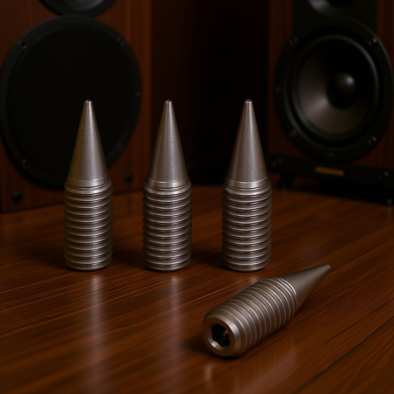 PrecisionGeek M10 L-35 Acciaio Inossidabile Spike Cono absorber altoparlanti vite Presa esagonale 4pz