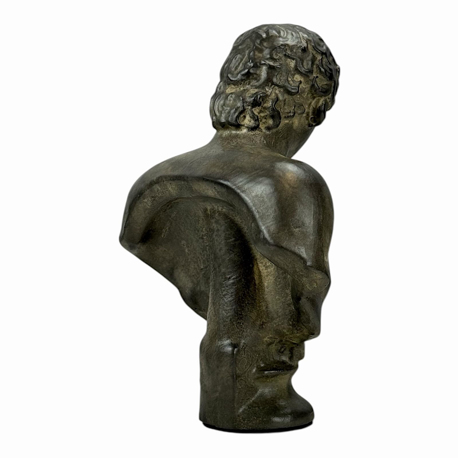 Antinous Rzeźba Popiersie - Ukochany Towarzysz cesarza Hadriana | Ręcznie wykonana grecka sztuka klasyczna | Posąg gipsowy Moldano 18 cm