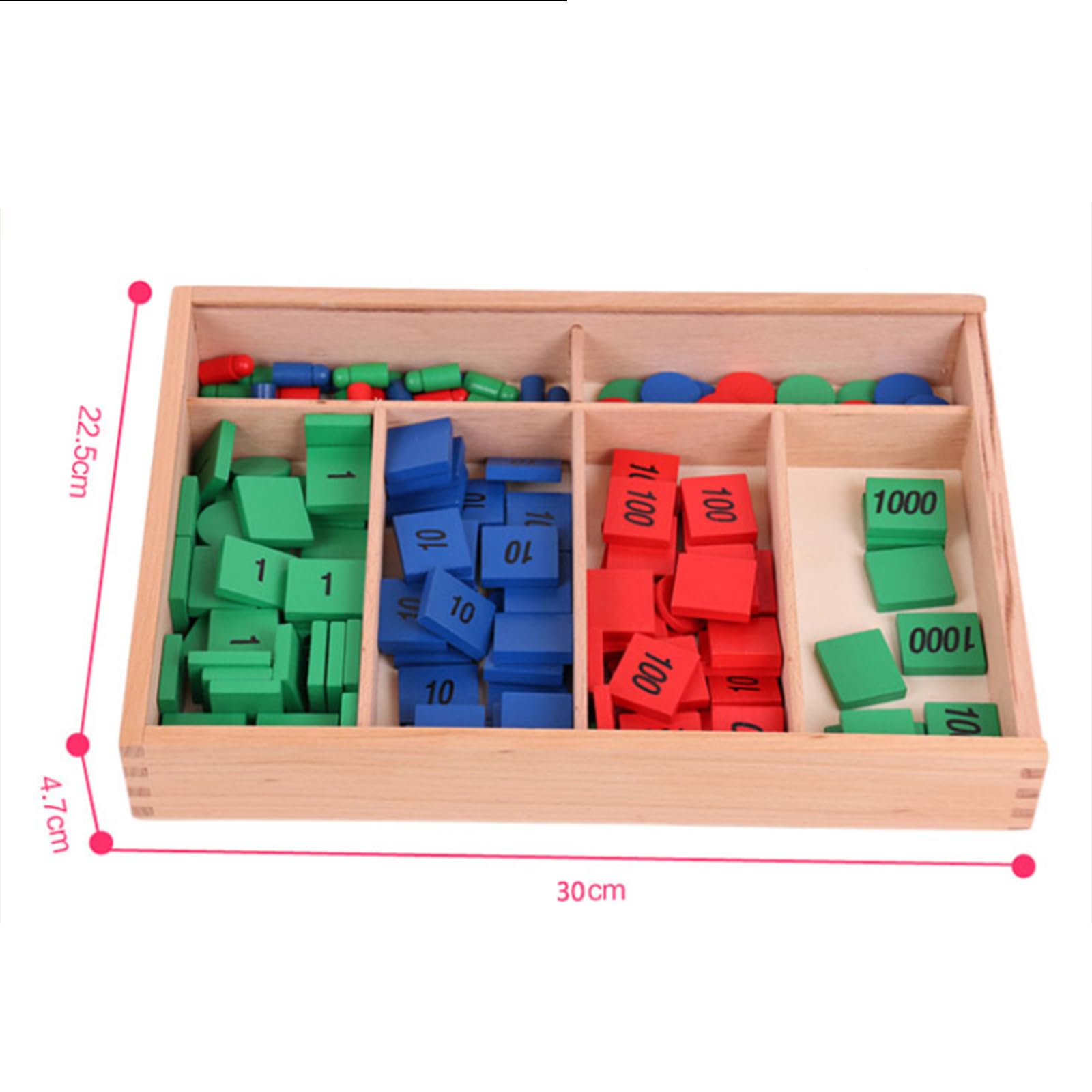 Juego de Sellos Matemáticos para Niños, Herramienta de Aprendizaje Temprano, Juguetes Educativos Preescolares, Material Didáctico de Madera, Juguete M