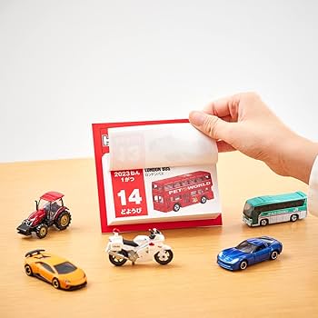 Amazon | 新日本カレンダー 2023年 カレンダー 日めくり トミカ