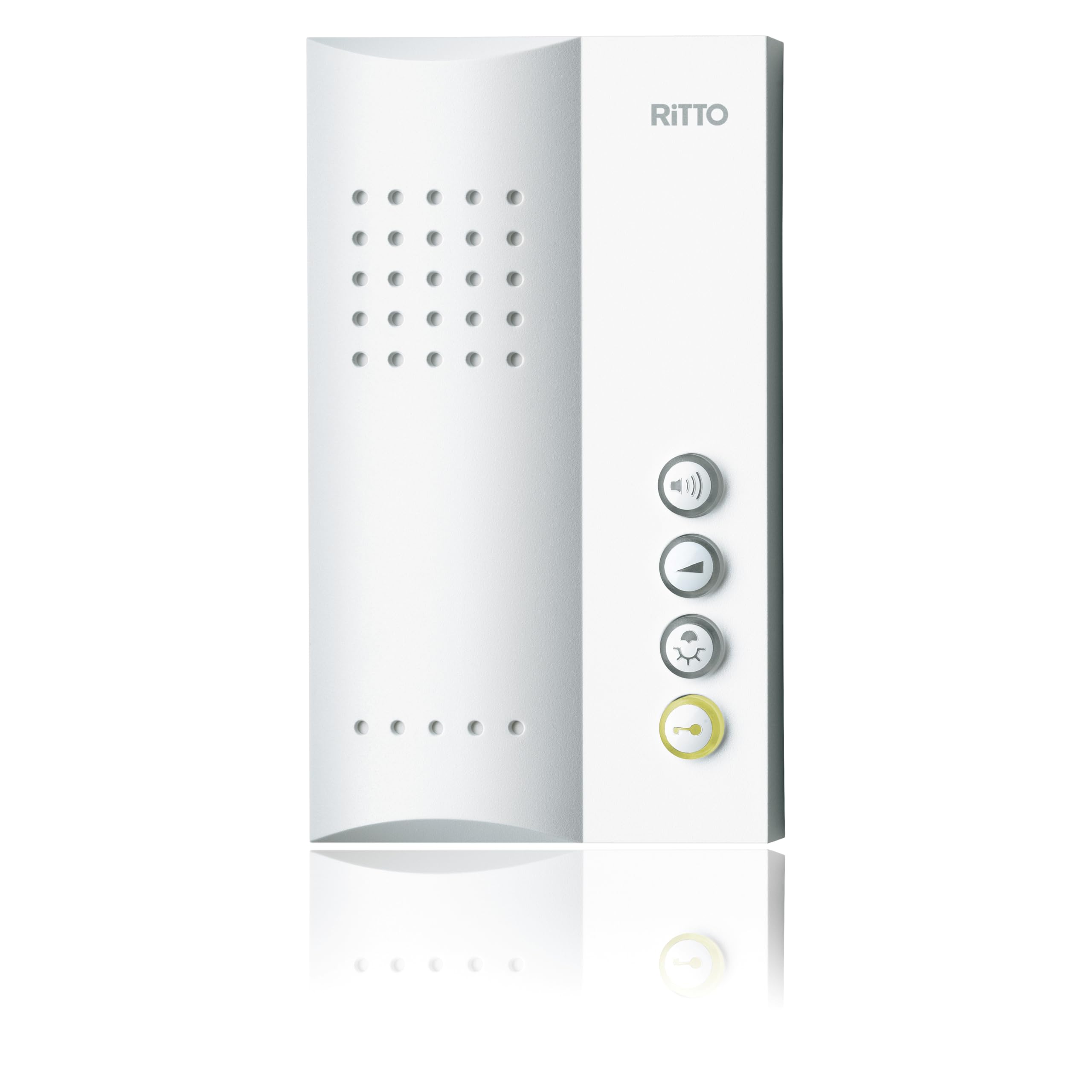 Ritto 1723070 Poste d'interphone Mains-libres, Blanc, uniquement pour le système Ritto Twin Buy