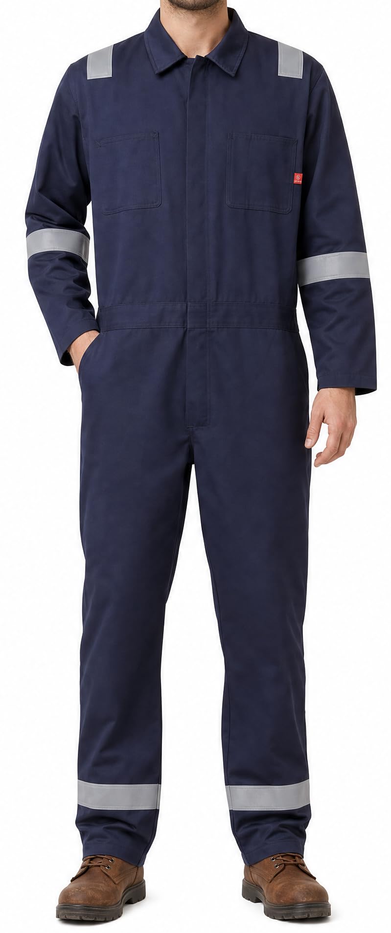 Ousafeve FR Coverall High Visibility with FR Reflective Tape Fire Suit