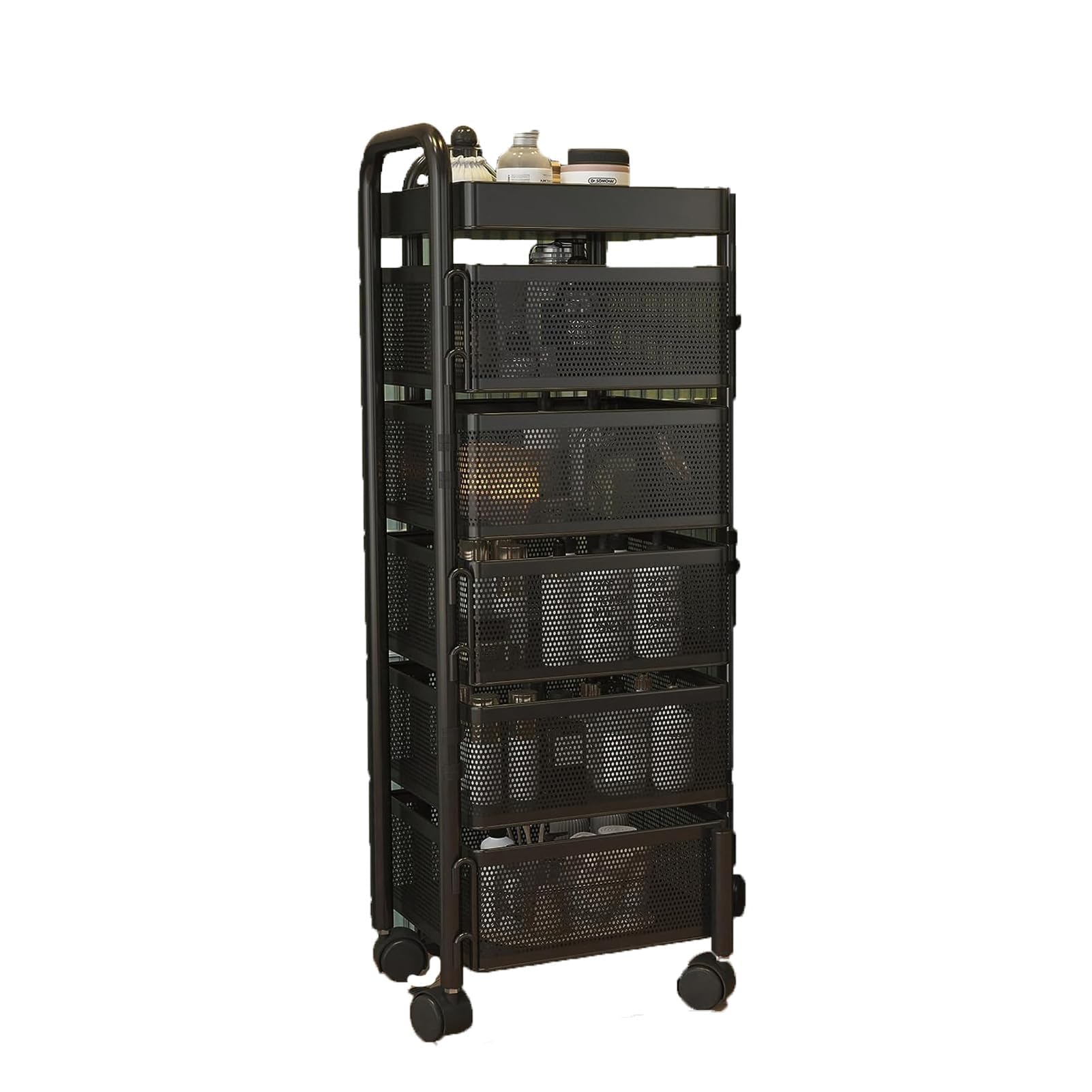 Carrito de almacenamiento de cocina para organizar el bano y la sala de estar moderna