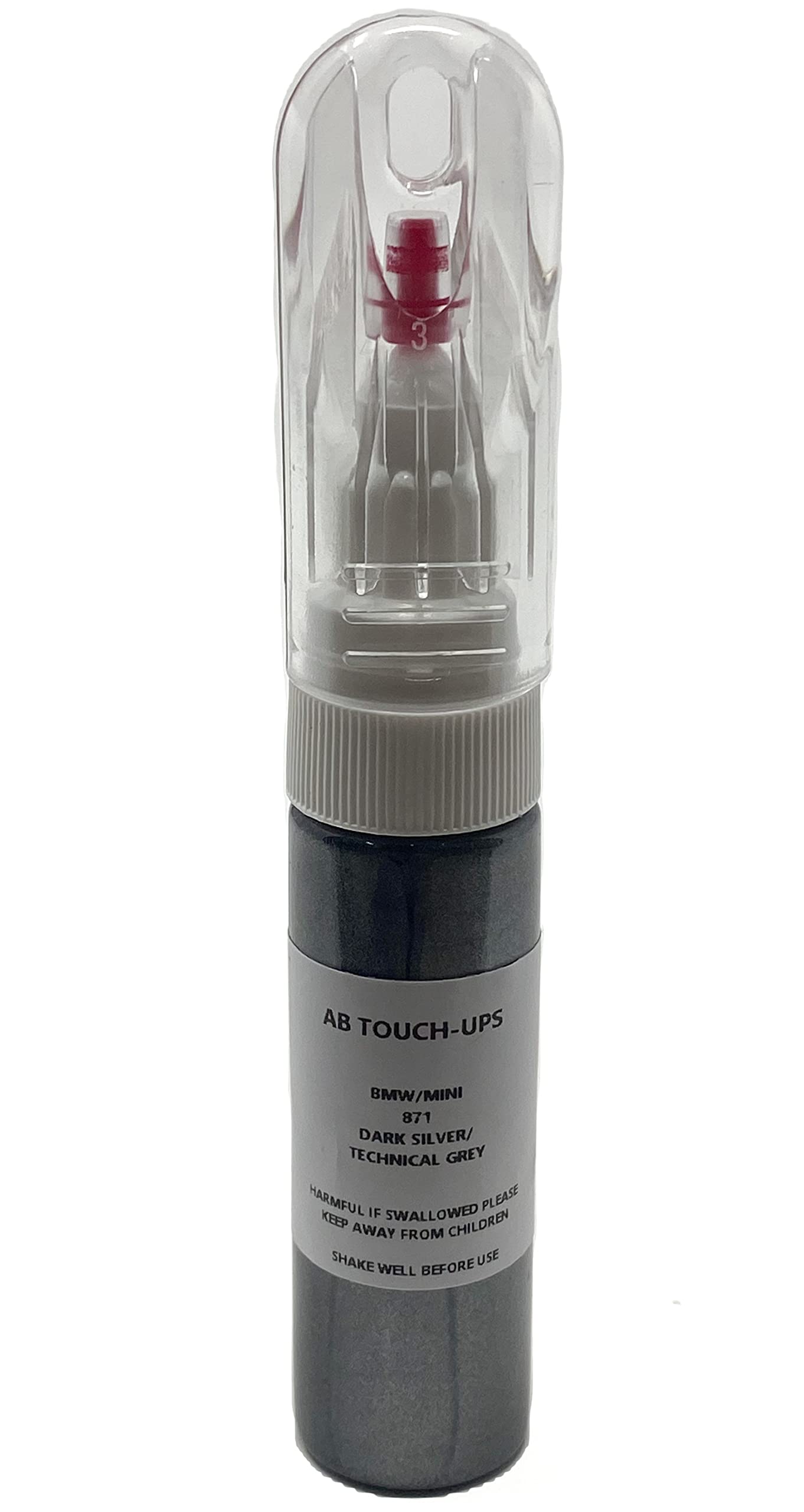 FOR BMW 871 DARK SILVER/TECHNICAL GREY TOUCH UP PAINT PEN/BRUSH