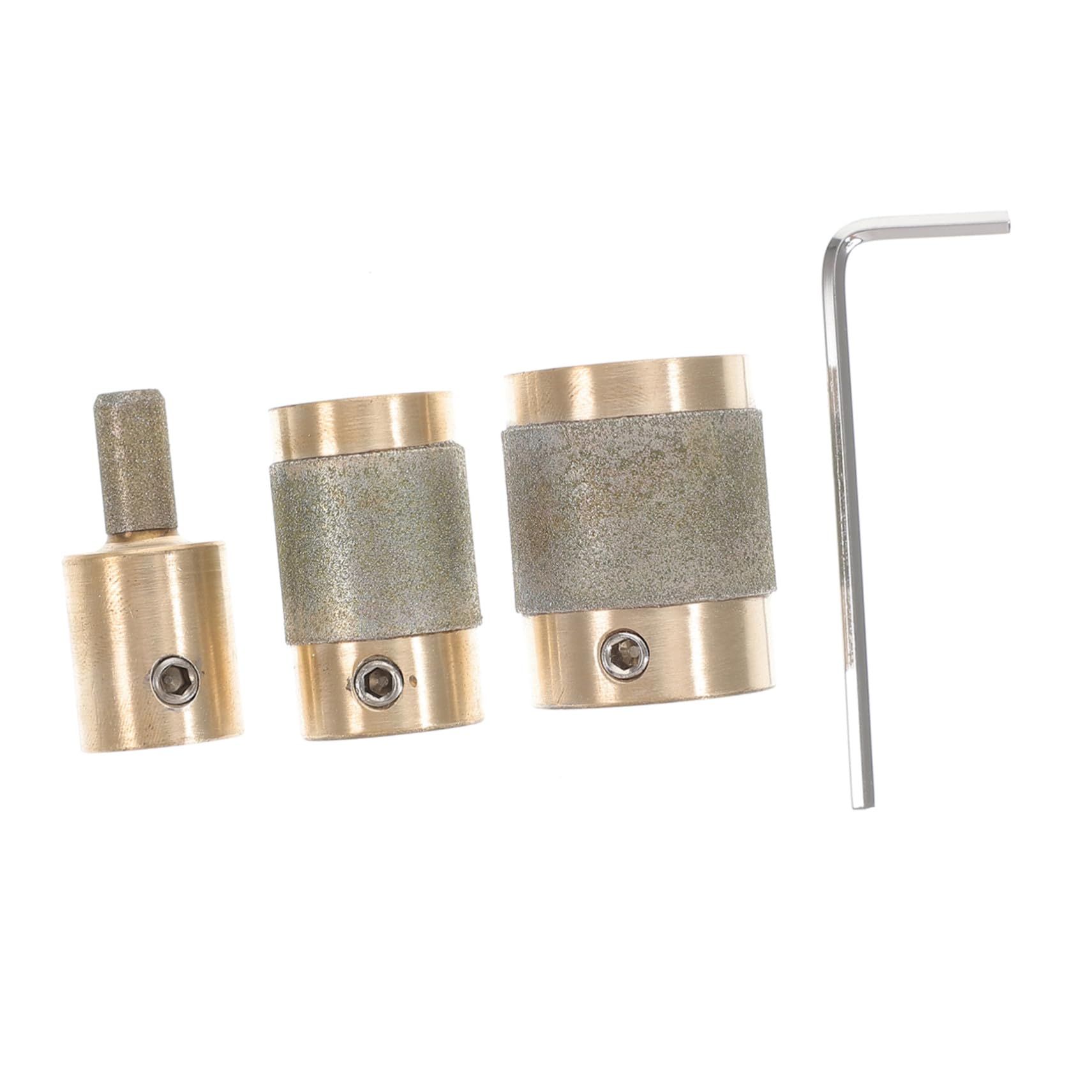 GALPADA Brocas Para Vidrio y Cabezas De Cristal 1/4 y 1 3/4 Muelas Abrasivas De Esmeril Núcleo De Cobre Coloridas Para Suministros De Vitrales Kit 3 Piezas Uso Profesional