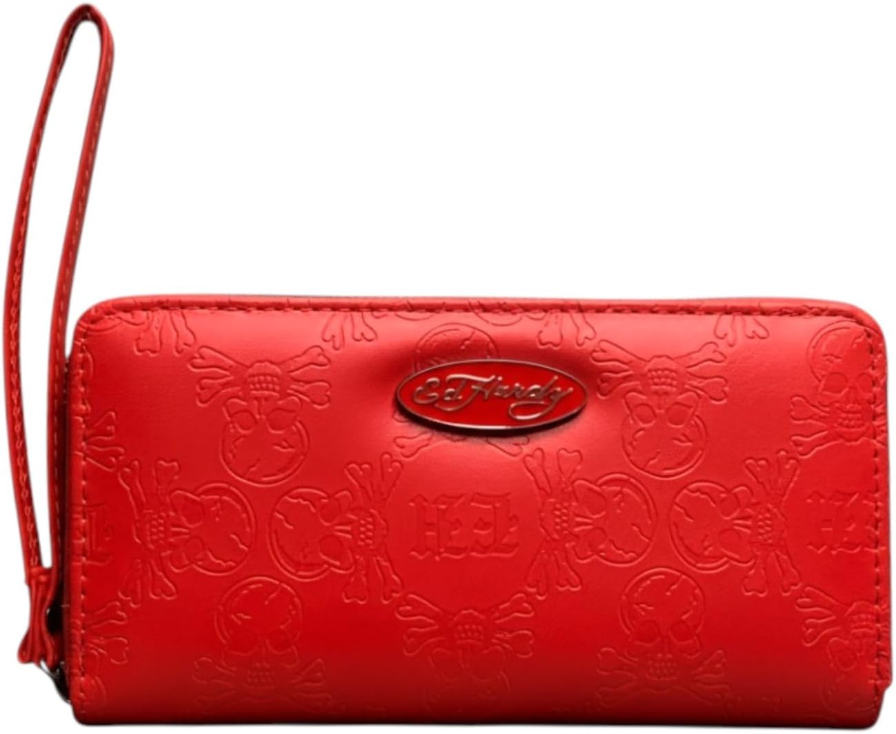 ED HARDY Women's Zip Around Wallet with Wrist Strap