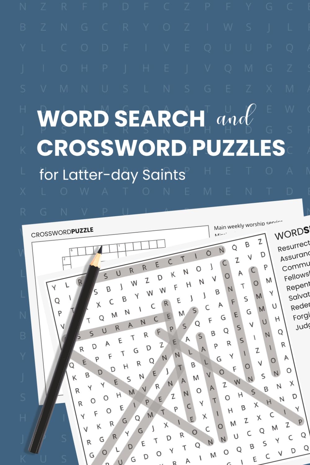 Learn of Christ: Word Search and Crossword Puzzle for Latter-Day Saints: LDS Puzzle Book