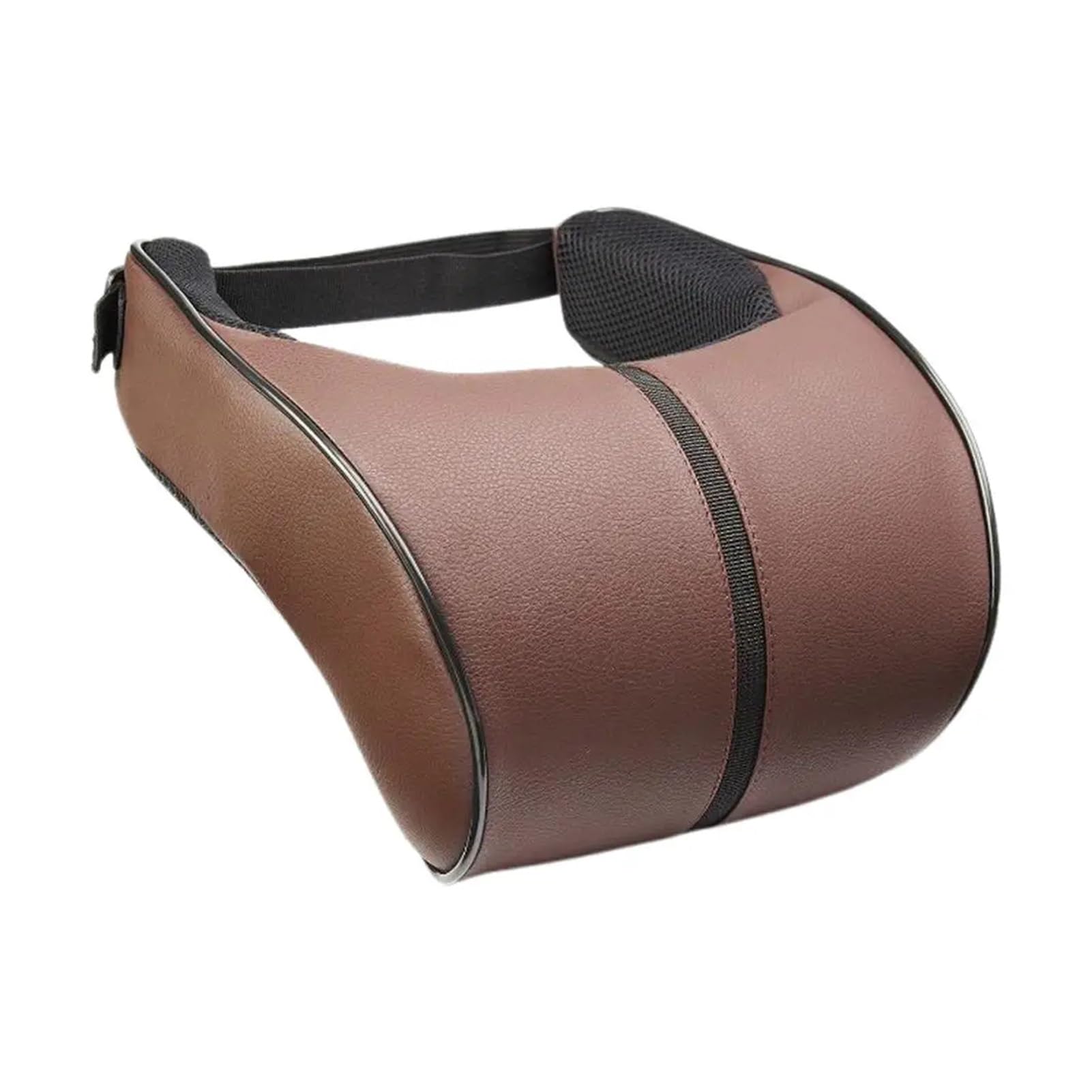 Hviyroi car seat cushion Adjustable Breathable Headrest Memory Cotton Car Cushion Leather Neck Pillow(G)