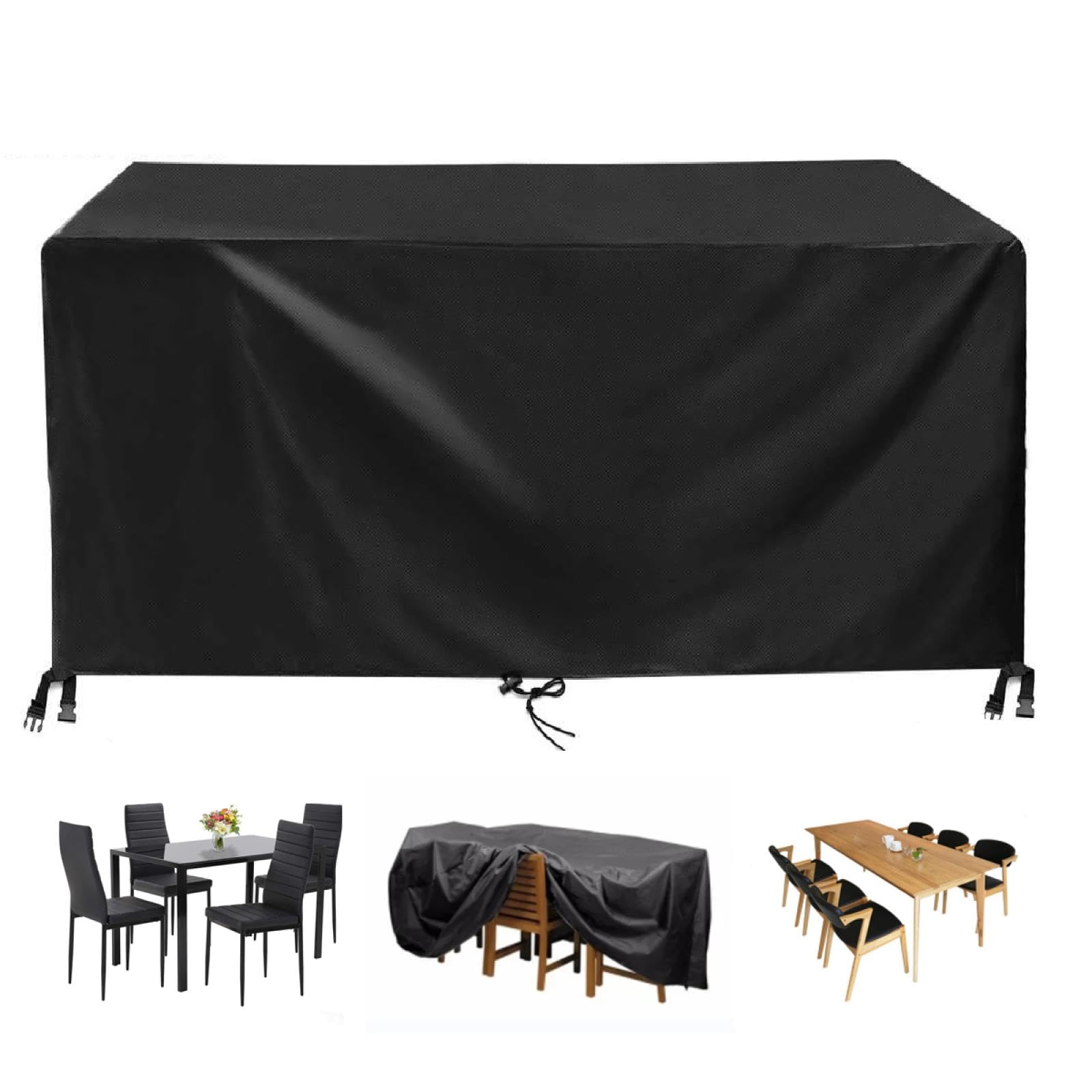 KDOVOKD Funda Impermeable Para Muebles De Jardín, 130 X 95 X 70 Cm (largo X Ancho X Alto), Funda Rectangular Para Patio, Resistente Al Agua, Poliéster Oxford 420D, Resistente A Desgarros, Resistente