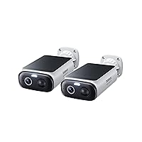 Baseus Security S1 Lite [2 Pezzi] Telecamera Wi-Fi Esterno senza Fili Pannello Solare