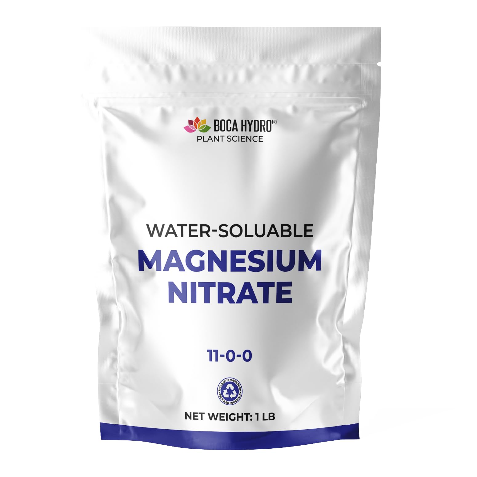 Magnesium Nitrate Water Soluble Plant Food for All Plants, Vegetables, Flowers and Trees. 11-0-0 (1 Lb)