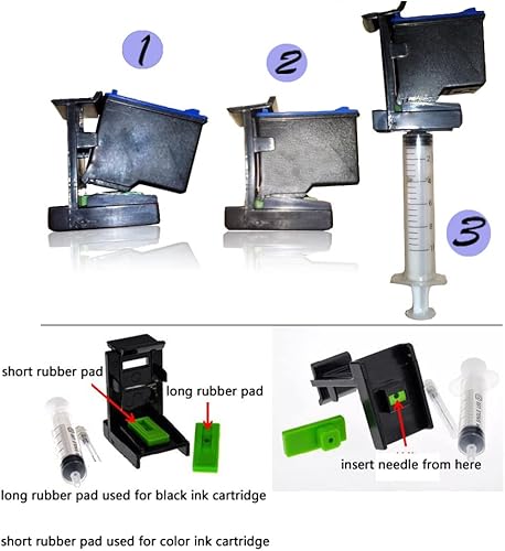 Miniatura 4 de UP Cartucho de tinta de repuesto para HP 21 22 60XL 61XL 62XL 63XL 64XL 65XL 92XL 94XL 901XL 56XL 57XL 58XL 650XL 652XL para HP 61XL